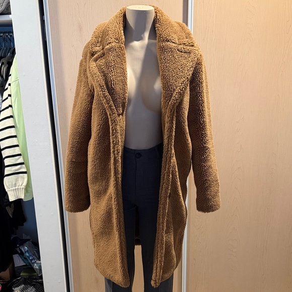 GAP Light Brown teddy coat size XS - Picture 1 of 6